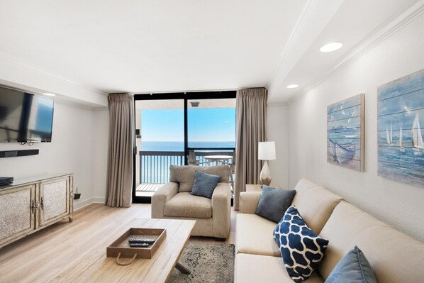 Condo, 1 King Bed with Sofa bed (SunDestin 1808) | Living area | TV - Sundestin 1808 (Destin)
