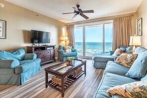 Condo, Multiple Beds (Sterling Shores 818) | Living area | TV - Sterling Shores 818 (Destin)