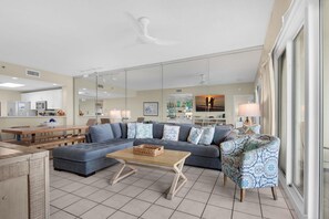 Condo, Multiple Beds (Sterling Sands 209) | Living area | TV - Sterling Sands 209 (Destin)