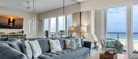 Condo, Multiple Beds (Sterling Sands 209) | Living area | TV