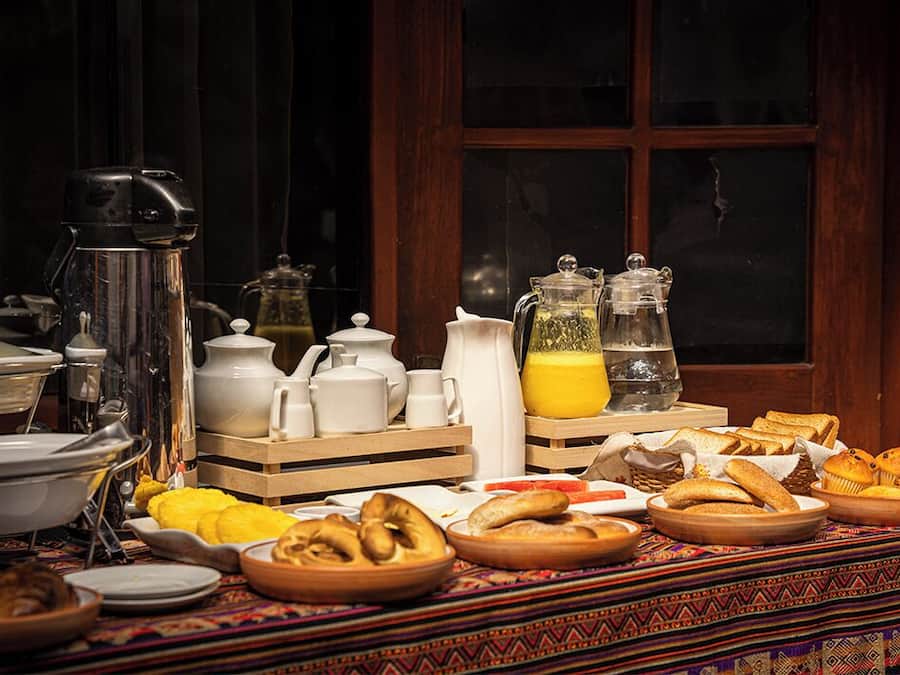 Cooked-to-order breakfast on weekdays (PEN 10.00 per person)