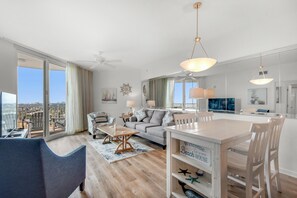 Condo, 1 King Bed with Sofa bed (Palms Resort #21204 Jr. 2BR) | Living area - Palms Resort #21204 Jr. 2BR (Destin)