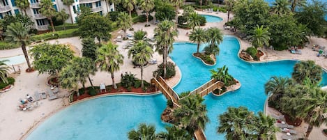 Condo, Multiple Beds (Palms Resort #1808 Jr 2BR) | Pool | Outdoor pool, a heated pool