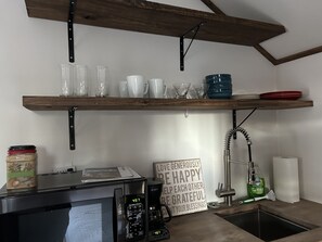 Microwave, stovetop - The Tiny House Experience, at that Treasure House .. 2 bed loft & 1 bath (Smyrna)