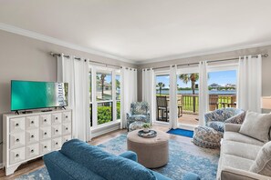 Condo, Multiple Beds (Harbour Hideaway) | Living area | TV - Harbour Hideaway (Miramar Beach)