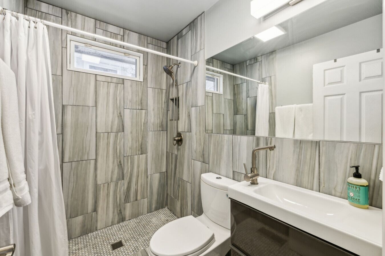 Hair dryer, towels