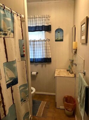 Secador de cabelo, toalhas de banho, sabonete, shampoo