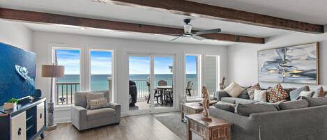 Townhome, Multiple Beds (Little House on the Beach) | Living area | TV