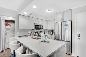 Condo, 1 Queen Bed with Sofa bed (Lakeview #6- Emerald Searenity) | Private kitchen | Oven, toaster - Lakeview #6- Emerald Searenity (Miramar Beach)