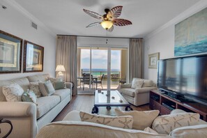 Condo, Multiple Beds (Ariel Dunes II 1509) | Living area | TV - Ariel Dunes II 1509 (Miramar Beach)
