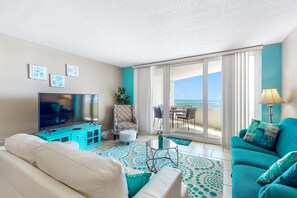 Condo, 1 King Bed with Sofa bed (Perdido Sun 612) | Living area - Perdido Sun 612 (Pensacola)