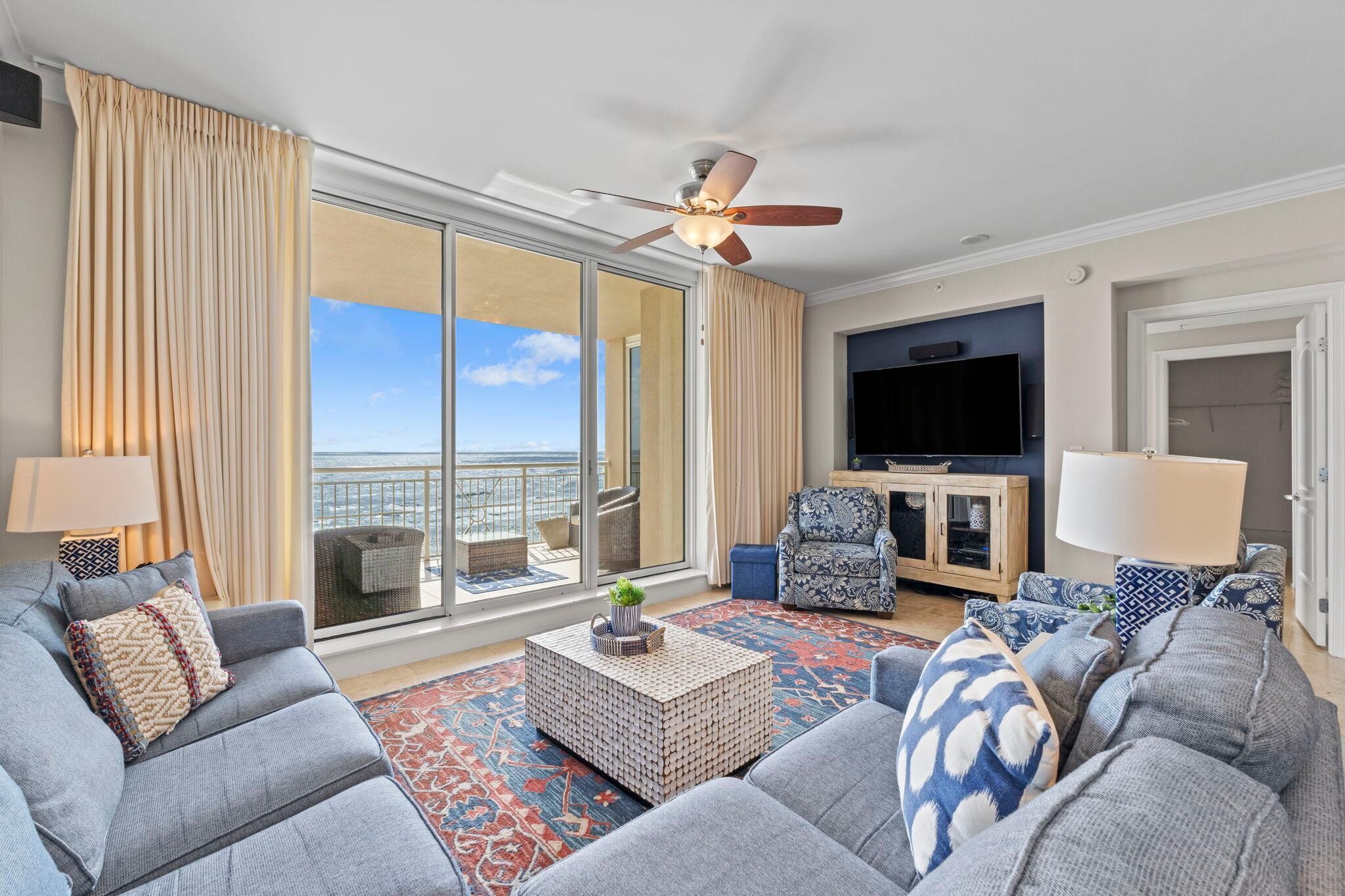 Condo, Multiple Beds (Indigo East 605) | Living area | TV