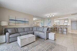 Condo, Multiple Beds (Perdido Sun 304) | Living area | TV - Perdido Sun 304 (Pensacola)