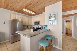 Condo, Multiple Beds (Charter Landing A7) | Private kitchen | Oven, toaster, paper towels - Charter Landing A7 (Orange Beach)