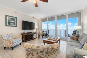 Condo, Multiple Beds (San Carlos 1505) | Living area | TV