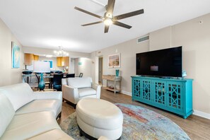 Condo, Multiple Beds (Sandy Key 713) | Living area | TV - Sandy Key 713 (Pensacola)