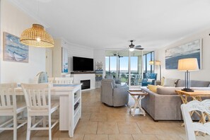 Condo, Multiple Beds (Lost Key A505) | Living area | TV - Lost Key A505 (Pensacola)