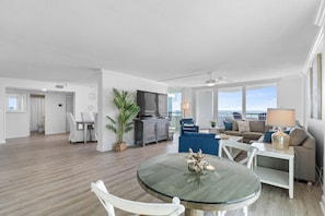 Condo, Multiple Beds (Perdido Sun 416) | Living area | TV - Perdido Sun 416 (Pensacola)