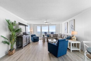 Condo, Multiple Beds (Perdido Sun 416) | Living area | TV - Perdido Sun 416 (Pensacola)