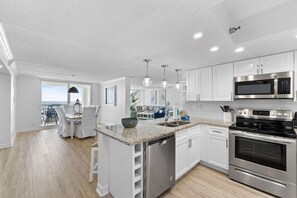 Condo, Multiple Beds (Perdido Sun 416) | Private kitchen | Oven, toaster, paper towels - Perdido Sun 416 (Pensacola)