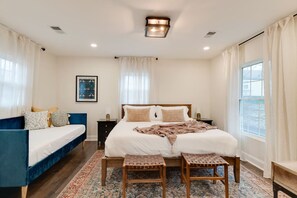 1 soverom, strykejern/-brett, reiseseng for barn og wi-fi