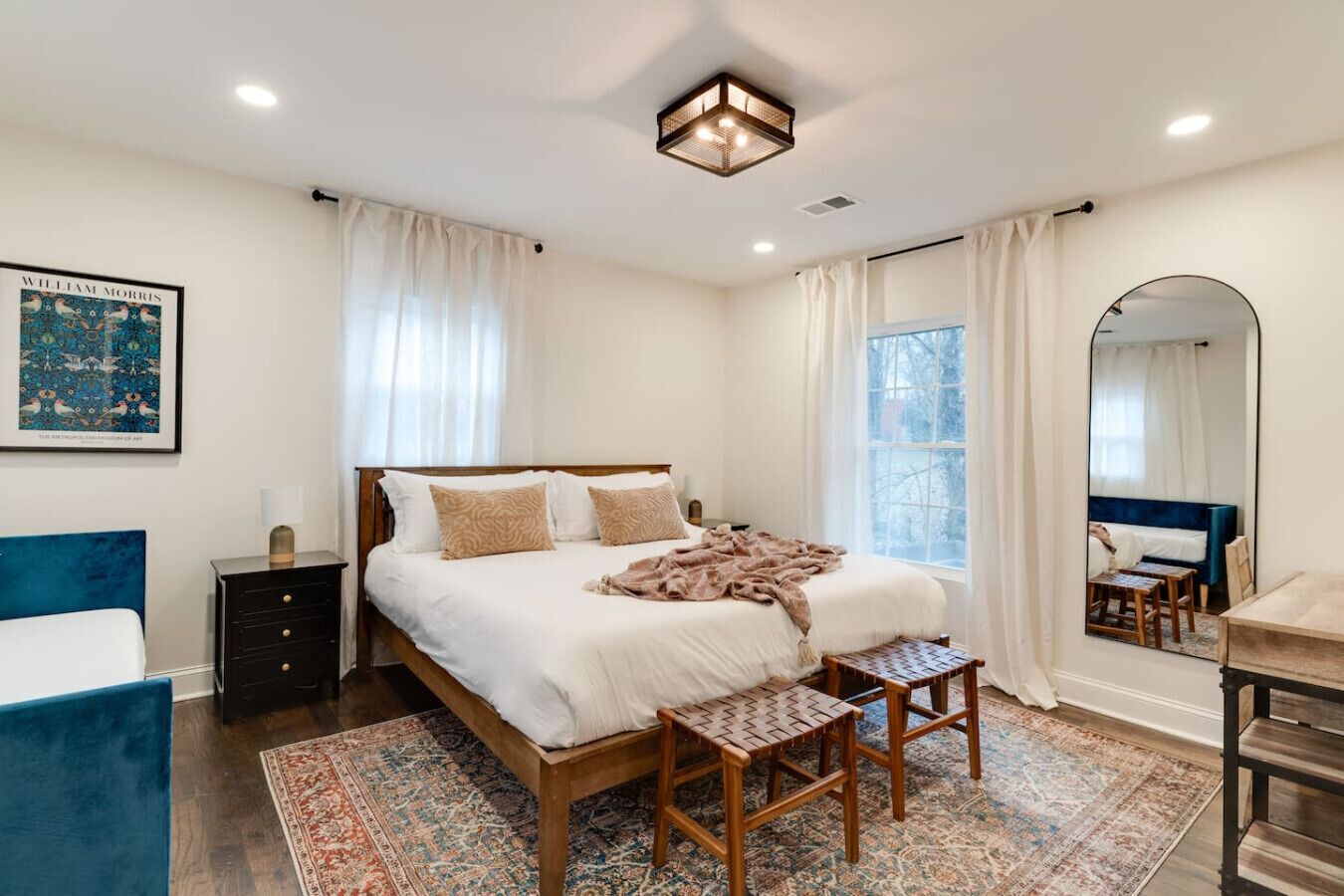 1 bedroom, iron/ironing board, travel crib, WiFi