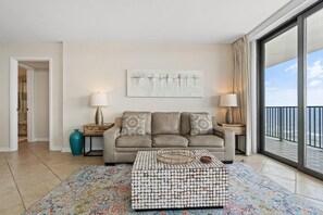 Condo, Multiple Beds (Lei Lani 607T) | Living area | TV - Lei Lani 607t (Orange Beach)