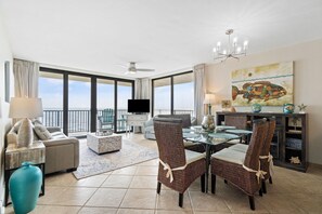 Condo, Multiple Beds (Lei Lani 607T) | Living area | TV - Lei Lani 607t (Orange Beach)