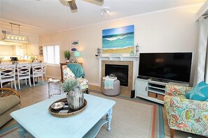 Condo, Multiple Beds (Shipwatch A201) | Living area | TV
