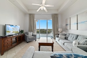 Condo, Multiple Beds (Wharf Resort 917) | Living area | TV - Wharf Resort 917 (Orange Beach)