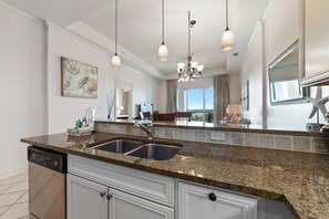 Condo, Multiple Beds (Wharf Resort 917) | Private kitchen | Oven, toaster, paper towels - Wharf Resort 917 (Orange Beach)