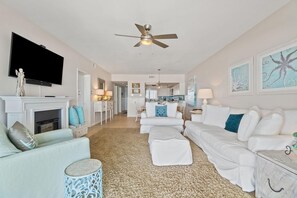 Condo, Multiple Beds (Shipwatch A403) | Living area | TV - Shipwatch A403 (Pensacola)