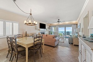 Condo, Multiple Beds (Shipwatch D401) | Living area | TV - Shipwatch D401 (Pensacola)