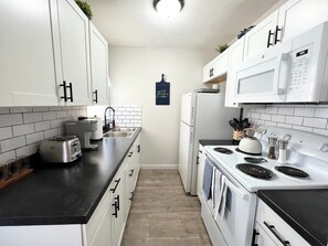 Fridge, microwave, oven, stovetop - Short Drive to Airport - Central Location W/ Patio (Wichita)