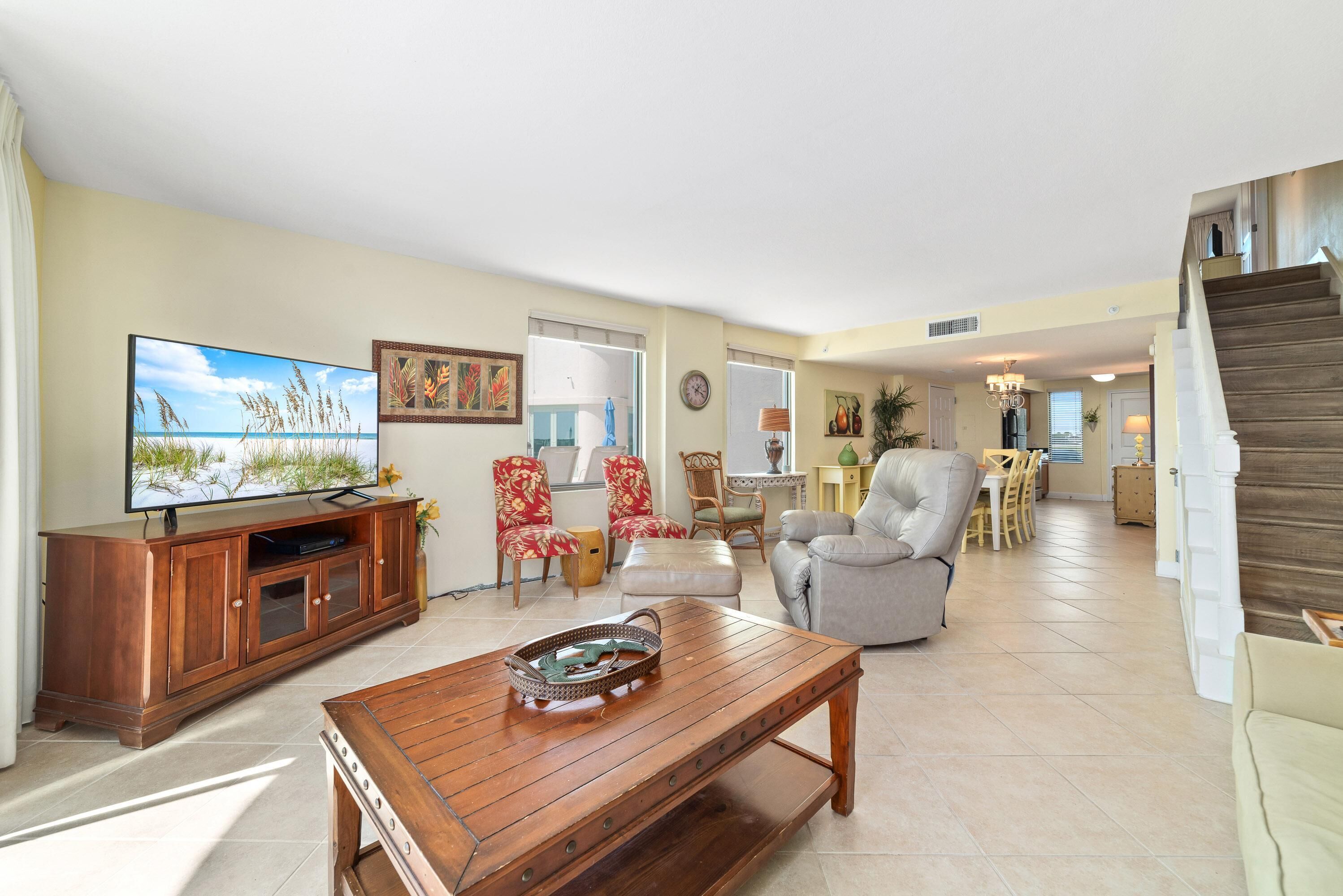 Condo, Multiple Beds (Perdido Towers East 106) | Living area | TV
