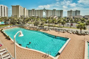 公寓客房, 1 張特大雙人床和 1 張沙發床 (Ariel Dunes I 203) | 游泳池 | 室外游泳池和溫水游泳池