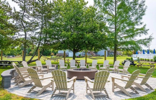 Waterfront in Historic Rock Hall, overlooking the main harbor and Chesapeake Bay