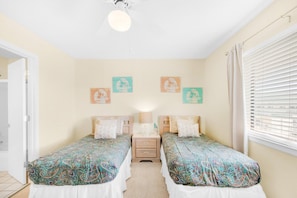 Casa geminada, 1 cama King e sofá-cama (Sandprints B2- Owen's Oasis) | 2 quartos, Wi-Fi