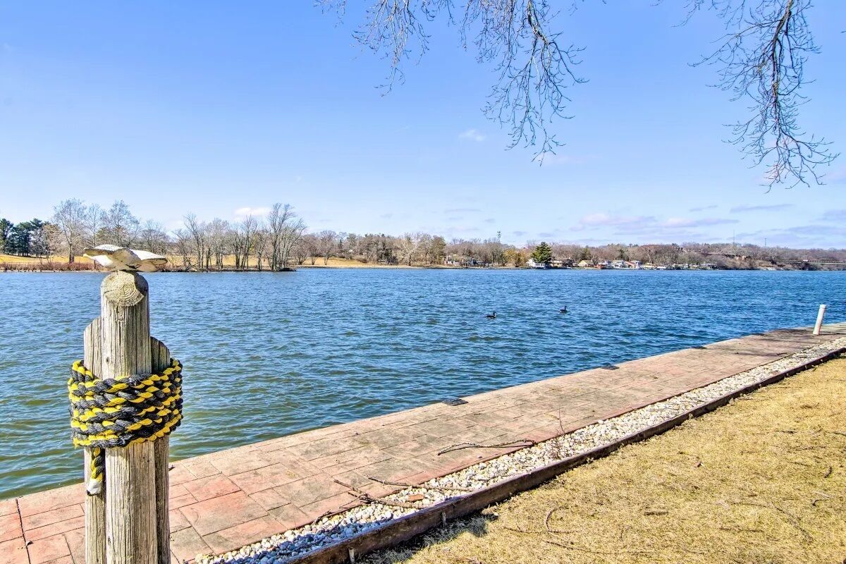 Riverfront Loves Park Home w/ Fire Pit!