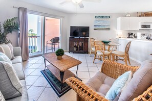 Condo, 1 Double Bed with Sofa bed (Gulfview II 205) | Living area | TV