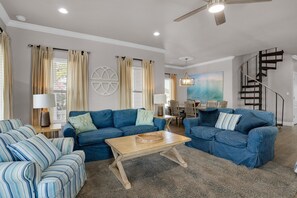 House, Multiple Beds (Stella di Mare) | Living area | TV - Stella di Mare (Destin)