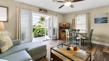 Condo, 1 Queen Bed with Sofa bed (Grand Caribbean West 111- Just Beach ) | Living area