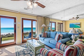 Condo, Multiple Beds (Crystal Villas A-2) | Living area | TV - Crystal Villas A-2 (Destin)