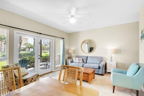 Condo, 1 King Bed with Sofa bed (Caribbean Dunes 115 -The Perfect Plac) | Living area