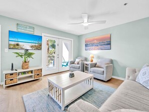 Condo, Multiple Beds (Gulf Place Caribbean 204) | Living area | TV - Gulf Place Caribbean 204 (Santa Rosa Beach)