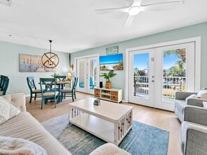 Condo, Multiple Beds (Gulf Place Caribbean 204) | Living area | TV - Gulf Place Caribbean 204 (Santa Rosa Beach)