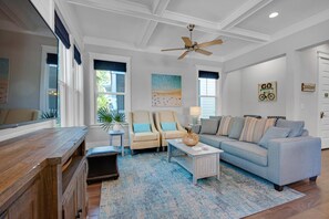 House, Multiple Beds (30A Sunshine Shack) | Living area | TV - 30A Sunshine Shack (Santa Rosa Beach)