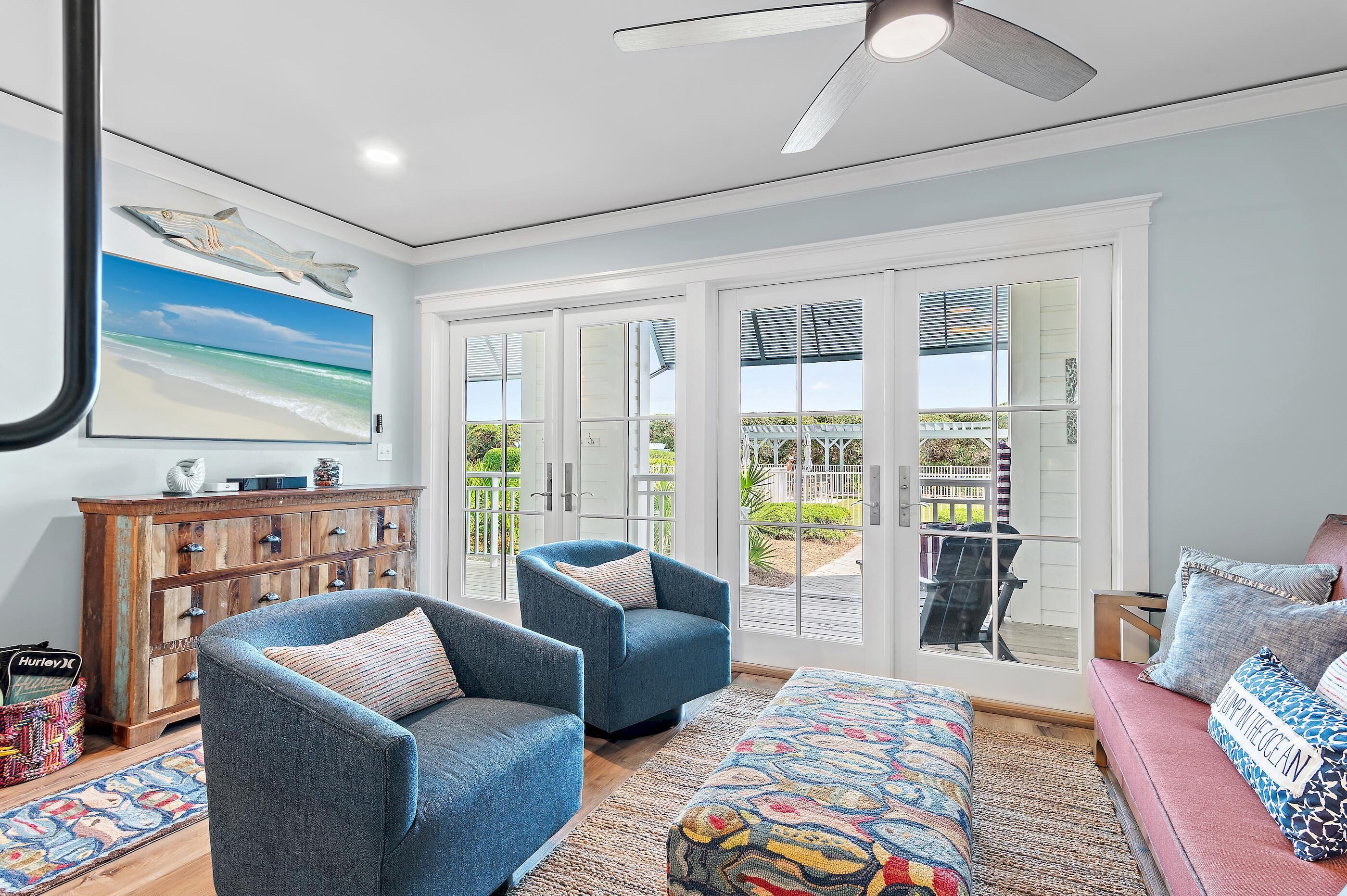 House, Multiple Beds (Watercolor Townhouse 9) | Living area | TV