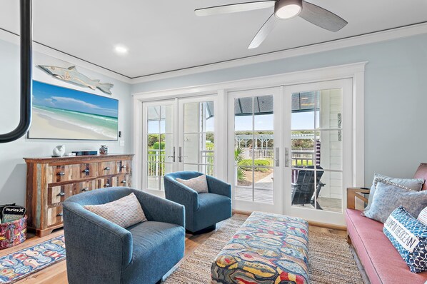 House, Multiple Beds (Watercolor Townhouse 9) | Living area | TV