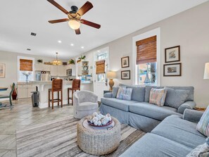 House, Multiple Beds (Blue Sky Bungalow 156) | Living area | TV - Blue Sky Bungalow 156 (Santa Rosa Beach)